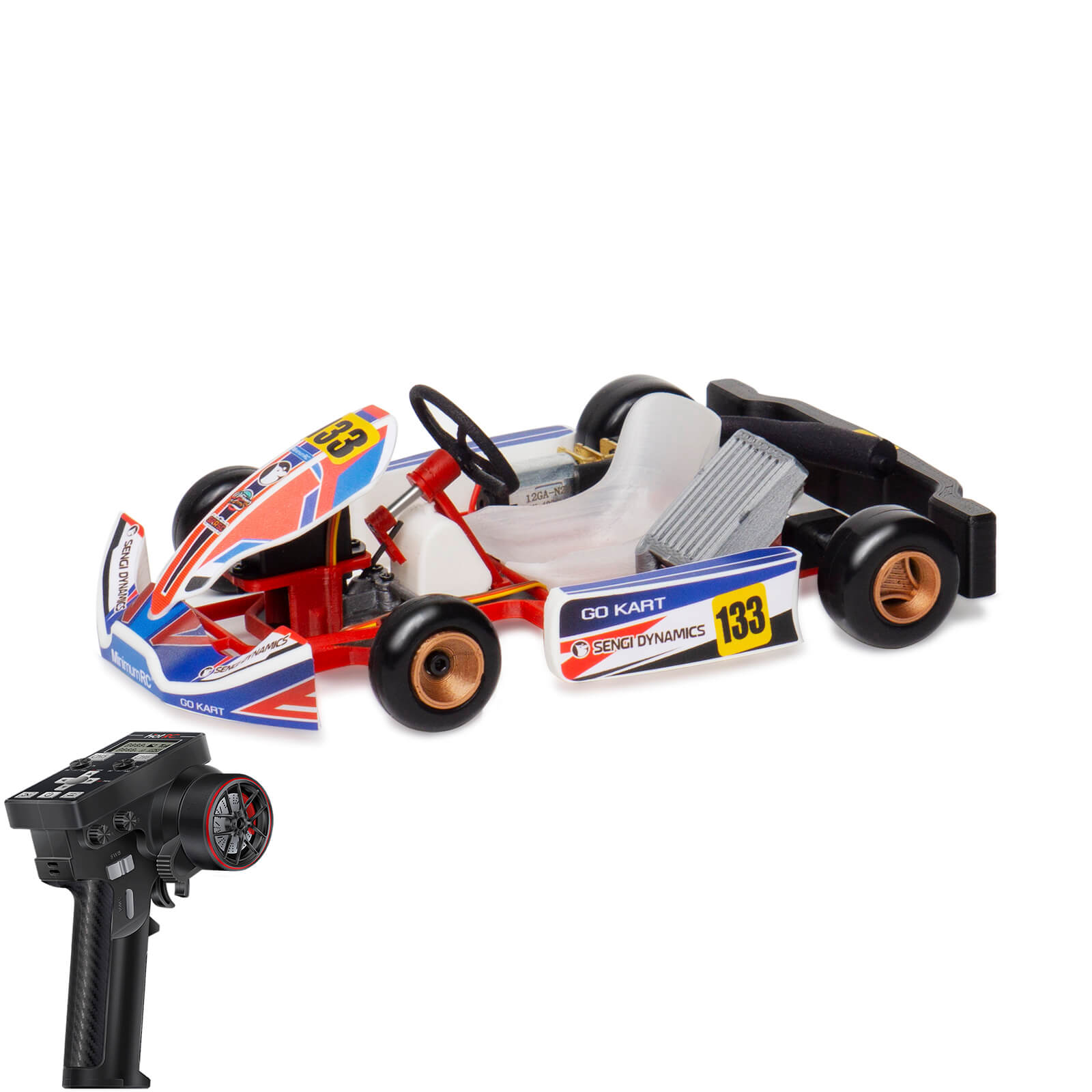 MinimumRC Sengi Kart-80 Micro Scale RC Car Go Kart KIT Unassembled DIY Toys