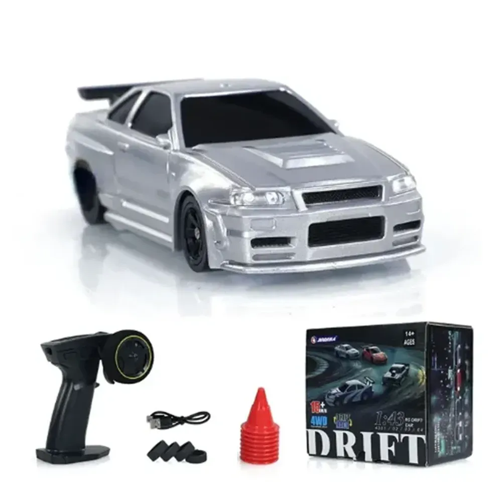 Jiabaile 4301/02/03/04 RTR 1/43 RC Drift Car With Gyro Silver