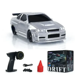 Jiabaile 4301/02/03/04 RTR 1/43 RC Drift Car With Gyro Silver