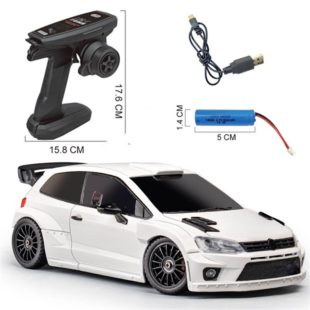 LDRC 2801 RC Drift Car RTR 1:28 4WD POLO R Model with LED Lights Full Proportional On-Road Racing