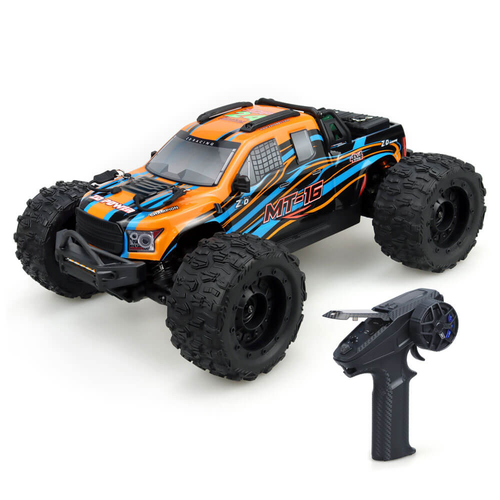 ZD Racing MT16 RTR RC Car 1/16 2.4G 4WD 80km/h Brushless Monster Truck Off-Road Vehicles