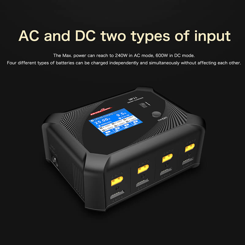 Ultra Power UP11 Balance Charger AC 240W DC 600W Smart Four Channel