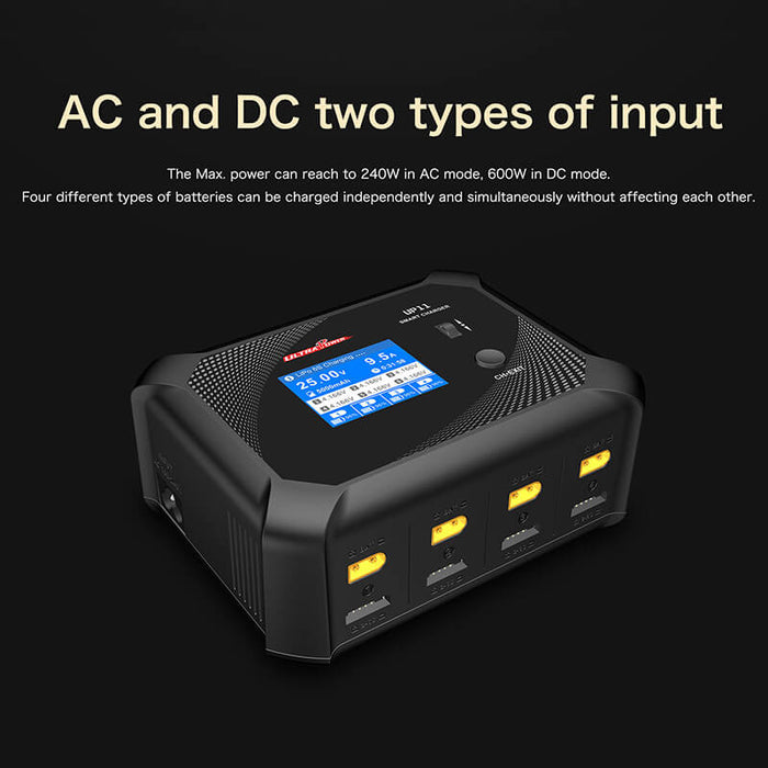 Ultra Power UP11 Balance Charger AC 240W DC 600W Smart Four Channel