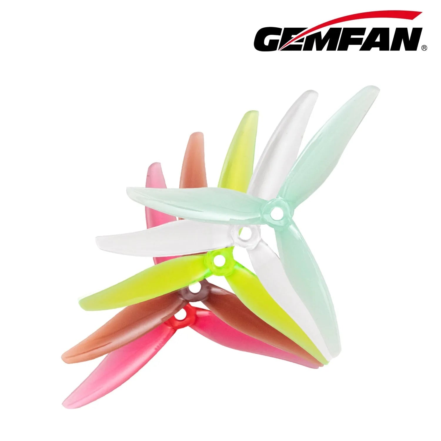 Gemfan Hurricane 51366-3 Blades 5inch MCK ReV3 Propeller for 2306 2207 Motor (Pack of 8） - Makerfire