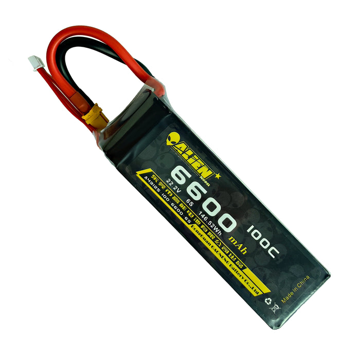 Alien 6600mAh 6S 22.2V 100C Battery with XT60 Plug