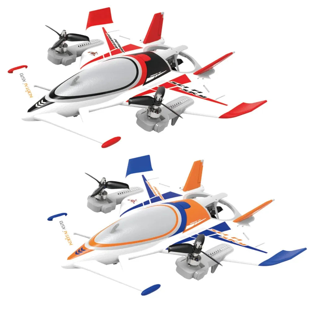Qidi A570 8-Channel 3-Axis VTOL Foam Aircraft-Versatile Flight & Night Mode