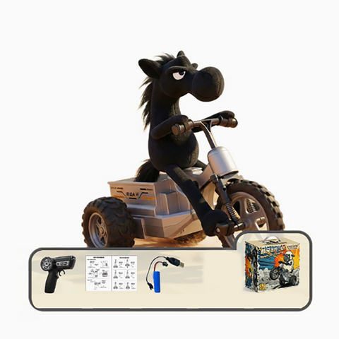 CL-18040 Crazy Little Sheep “Dark Horse” RTR RC Drift Trike – 2.4GHz RWD 3-Wheel Motorcycle with Full Proportional Control