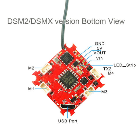 Crazybee F3 Flight Controller – Built-in OSD & 4-in-1 ESC (Frsky/Flysky/DSMX)