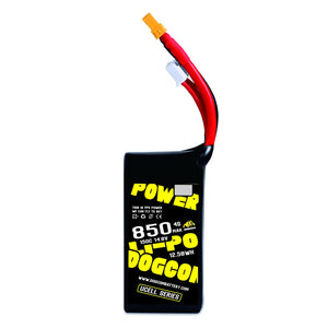 DOGCOM 850mAh 150C 4S 14.8V Battery UCELL Series XT30 Plug - Makerfire