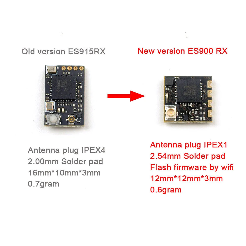 Happymodel ExpressLRS module V2 ES900TX/ES900RX Long range ELRS hardware 915mhz support instead ES915TX/ES915RX - Makerfire