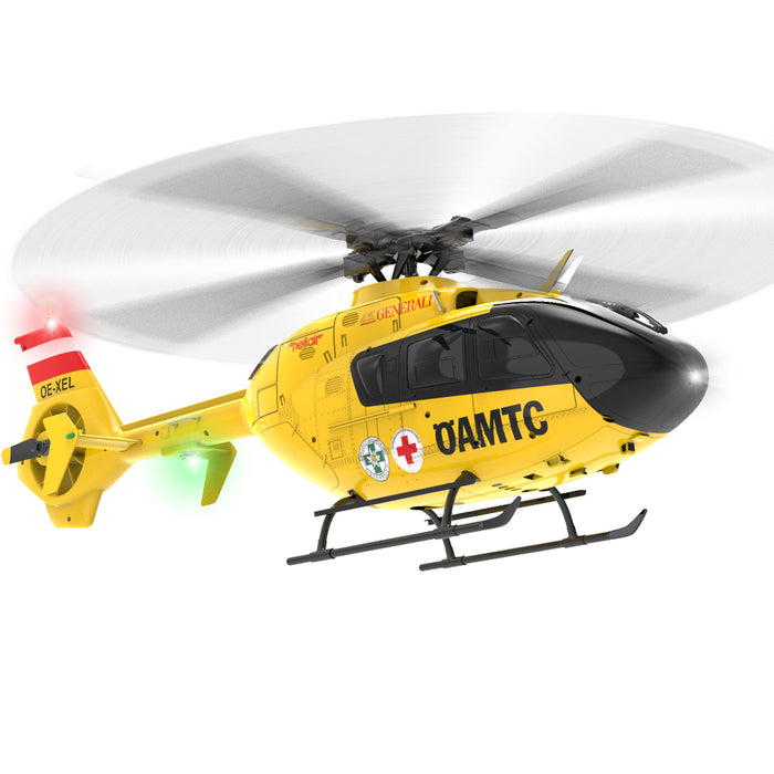 Yuxiang F06 EC135 Flybarless 1:36th Scale Eurocopter 6-Axis Simulation RC Helicopter with New Yellow Fuselage