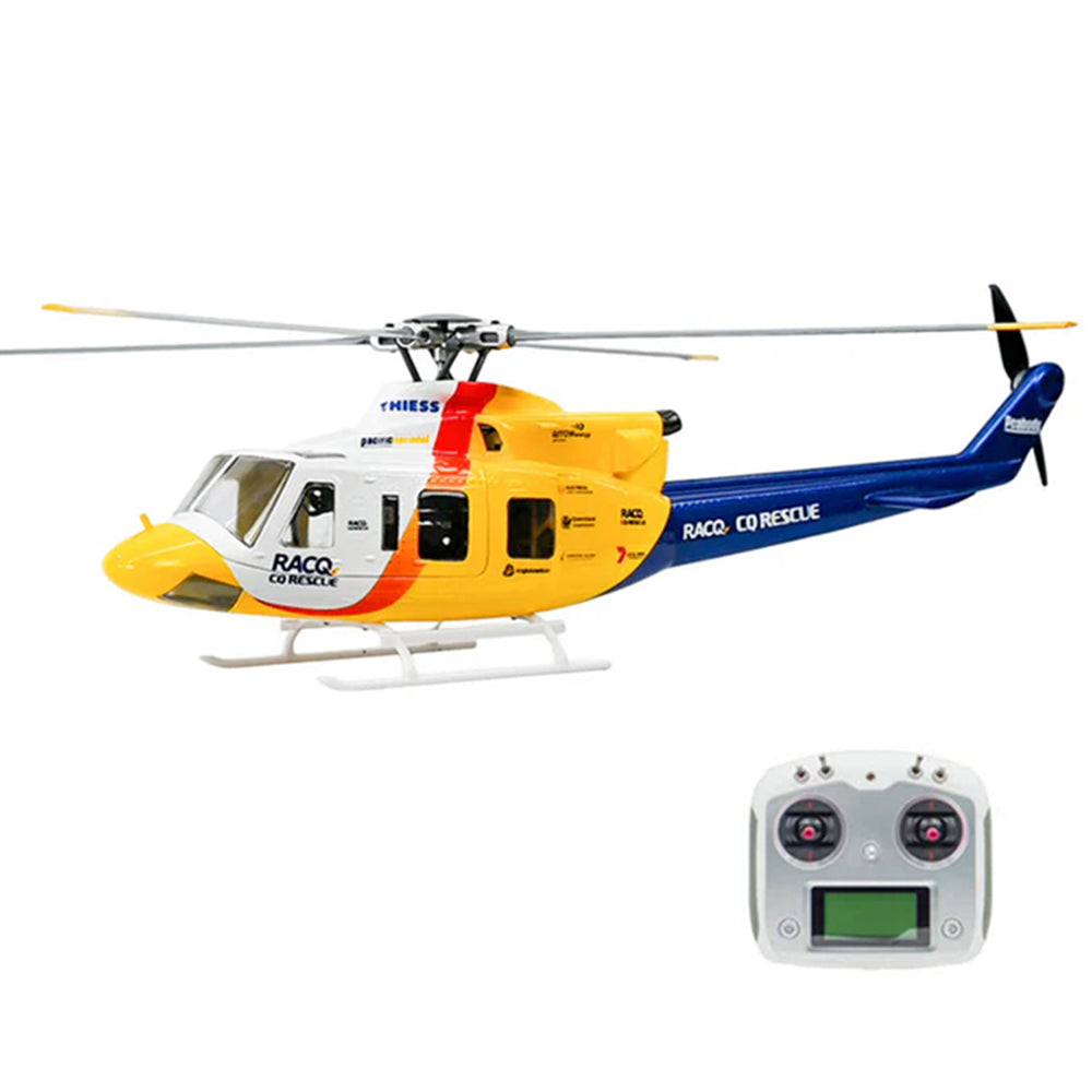 FLY WING Bell-412 V4 470 Class 2.4G 6CH Brushless Military Rescue RTF RC Helicopter