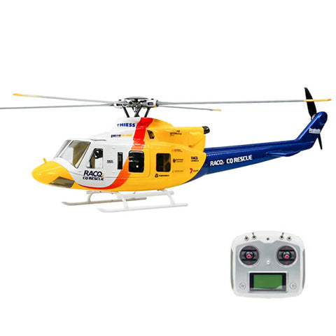 FLY WING Bell-412 V4 470 Class RC Helicopter – 2.4G 6CH Brushless Military Rescue RTF