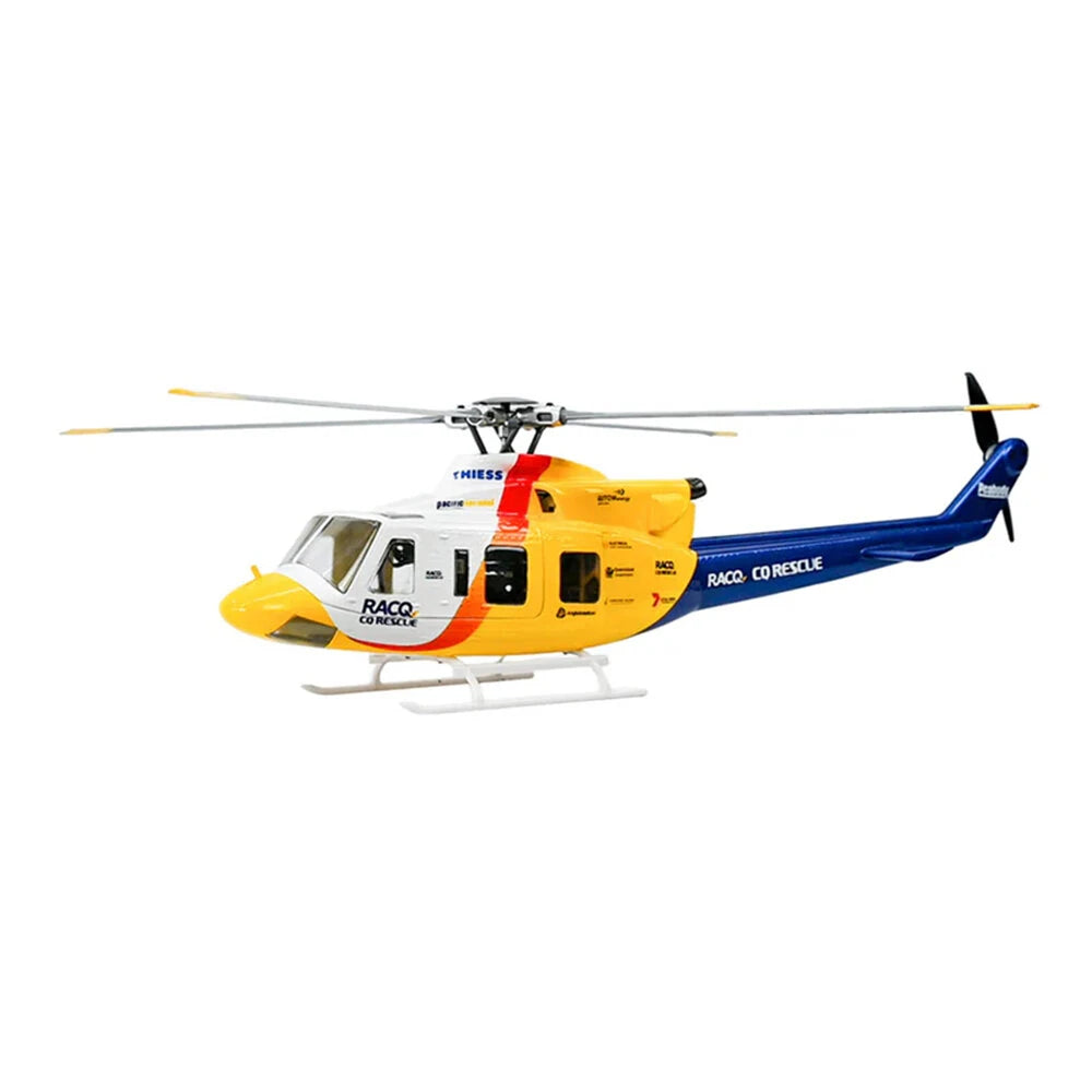 FLY WING Bell-412 V4 470 Class 2.4G 6CH Brushless Military Rescue RTF RC Helicopter
