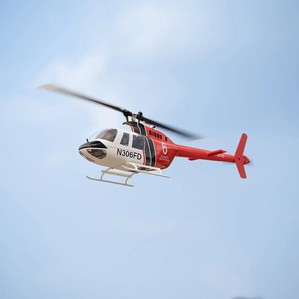 FLY WING Bell-206 V3 RC GPS RC helicopter 450L size Fuselages with H1 Flight Controller - Makerfire