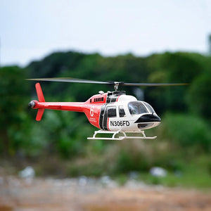 FLY WING Bell-206 V3 RC GPS RC helicopter 450L size Fuselages with H1 Flight Controller - Makerfire