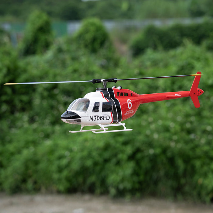 FLY WING Bell-206 V3 RC GPS RC helicopter 450L size Fuselages with H1 Flight Controller - Makerfire
