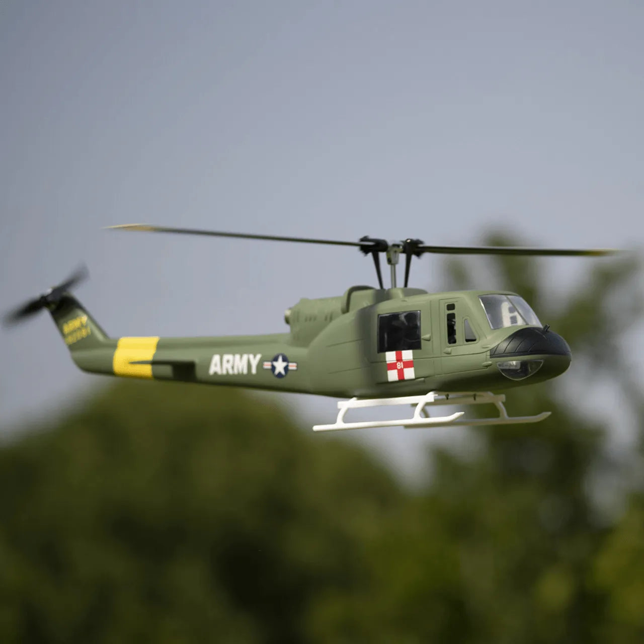 Fly Wing Huey UH1 V3 6CH GPS Self-stabilizing RC Helicopter with H1 Flight Control - Makerfire