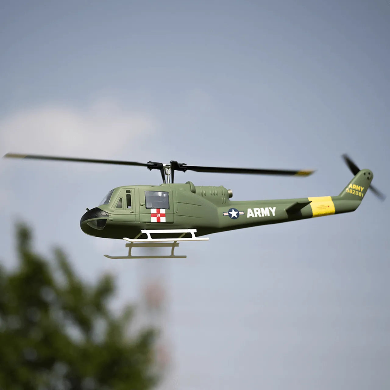 Fly Wing Huey UH1 V3 6CH GPS Self-stabilizing RC Helicopter with H1 Flight Control - Makerfire
