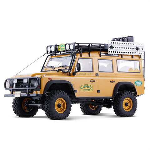FMS FCX10 1/10 Land Rover Camel Trophy Edition – Officially Licensed 4WD RC Rock Crawler Truck with 2-Speed & LED Lights