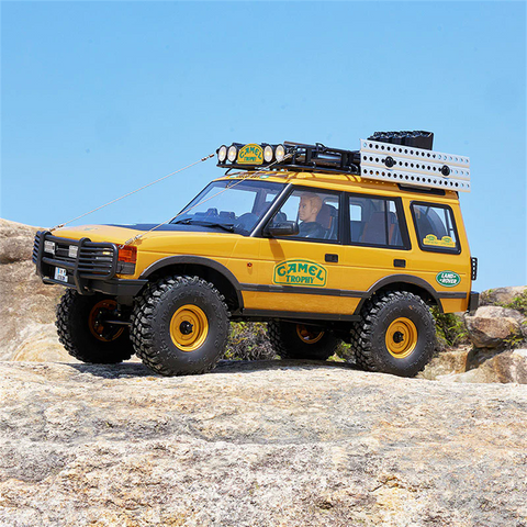 FMS FCX10 1/10 Land Rover Camel Trophy Edition – Officially Licensed 4WD RC Rock Crawler Truck with 2-Speed & LED Lights