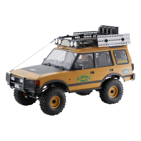 FMS FCX10 1/10 Land Rover Camel Trophy Edition – Officially Licensed 4WD RC Rock Crawler Truck with 2-Speed & LED Lights