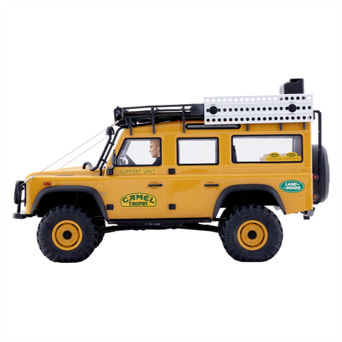 FMS FCX10 1/10 Land Rover Camel Trophy Edition – Officially Licensed 4WD RC Rock Crawler Truck with 2-Speed & LED Lights