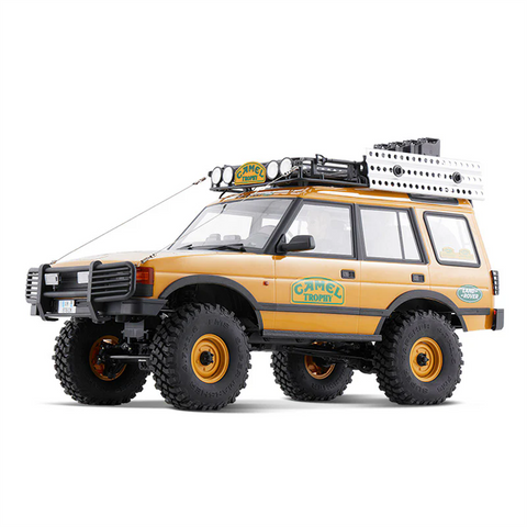 FMS FCX10 1/10 Land Rover Camel Trophy Edition – Officially Licensed 4WD RC Rock Crawler Truck with 2-Speed & LED Lights