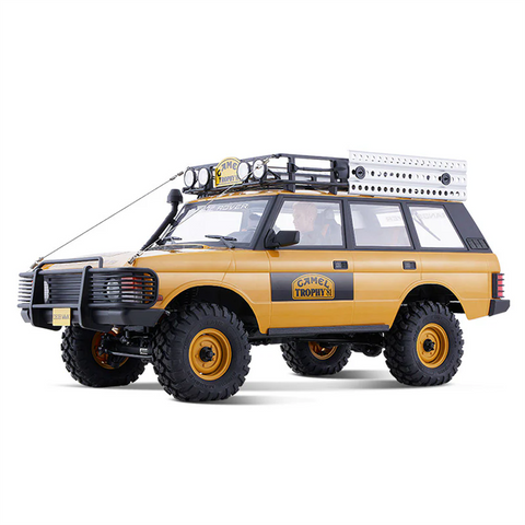 FMS FCX10 1/10 Land Rover Camel Trophy Edition – Officially Licensed 4WD RC Rock Crawler Truck with 2-Speed & LED Lights