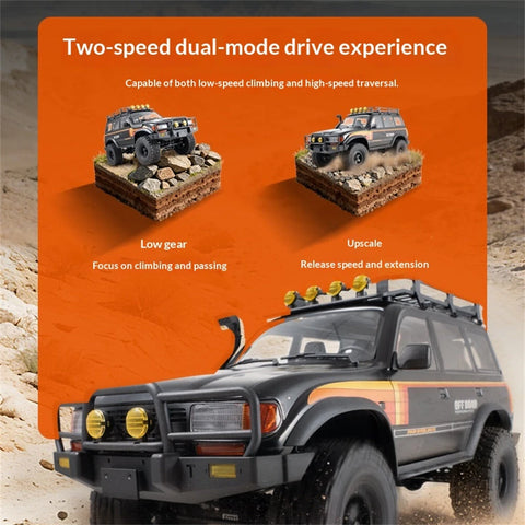 FMS FCX10 TOYOTA LC80 1/10 4WD RC Rock Crawler - Limited Black