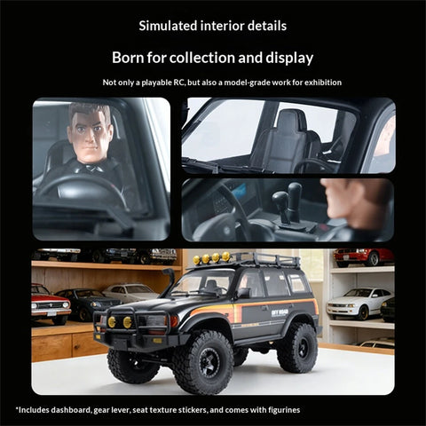 FMS FCX10 TOYOTA LC80 1/10 4WD RC Rock Crawler - Limited Black