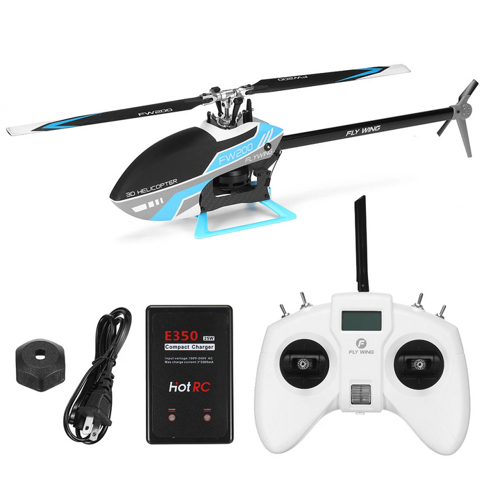FLY WING FW200 6CH 3D Acrobatics GPS Altitude Hold One-key Return APP Adjust RC Helicopter with H1 V2 Flight Control System