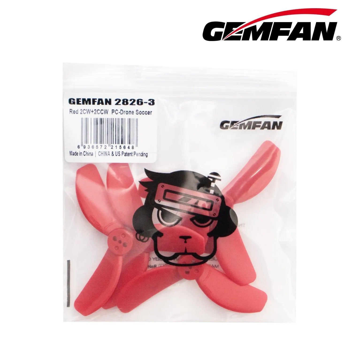 Gemfan 2826-3 71MM Shaft Propeller for 1205 4300KV Motor Soccer Drones (Pack of 16） - Makerfire