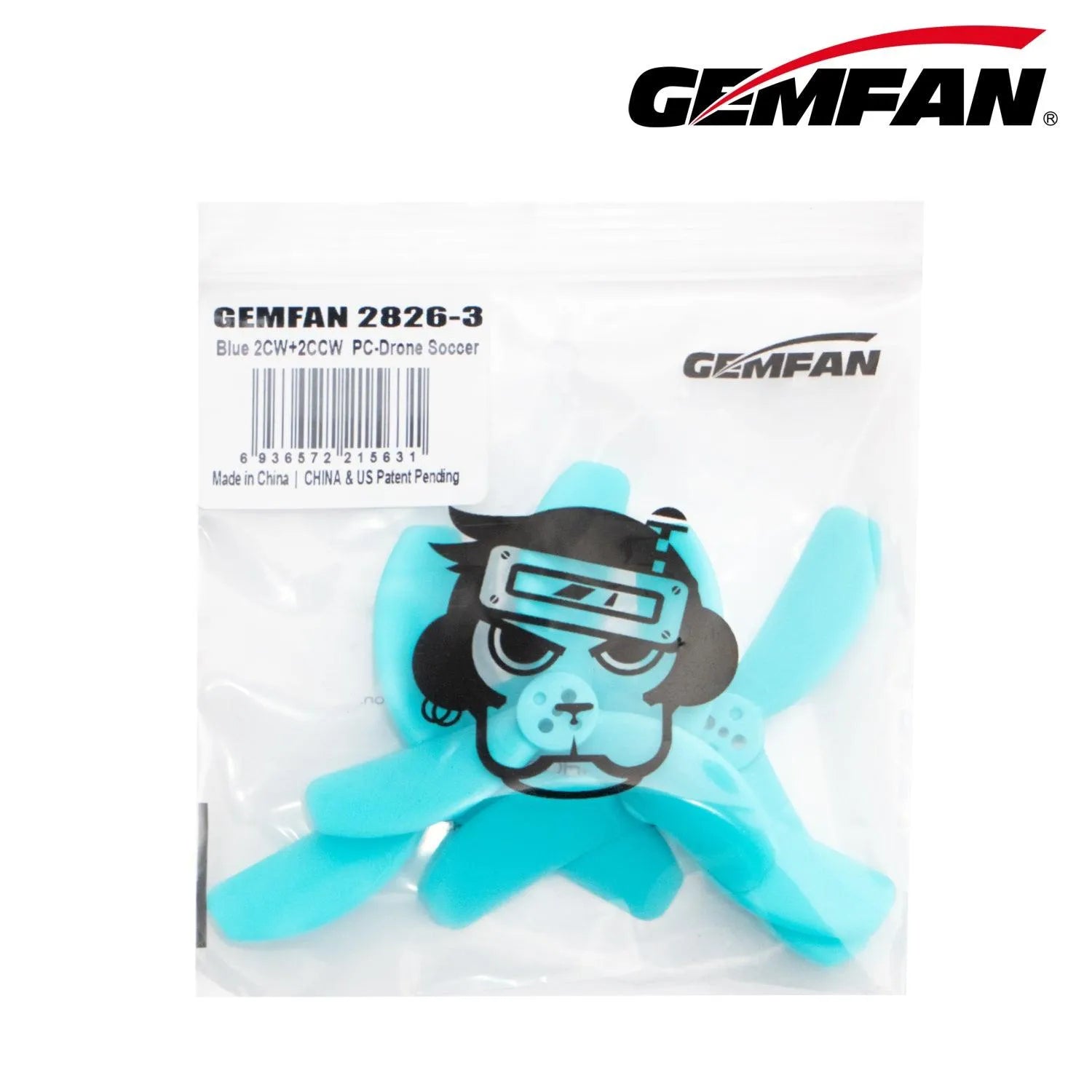 Gemfan 2826-3 71MM Shaft Propeller for 1205 4300KV Motor Soccer Drones (Pack of 16） - Makerfire