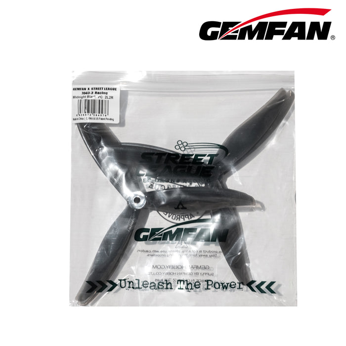 Gemfan X Street League 7043-3 Blades 7inch Propeller for 2205 Motor (Pack of 8)