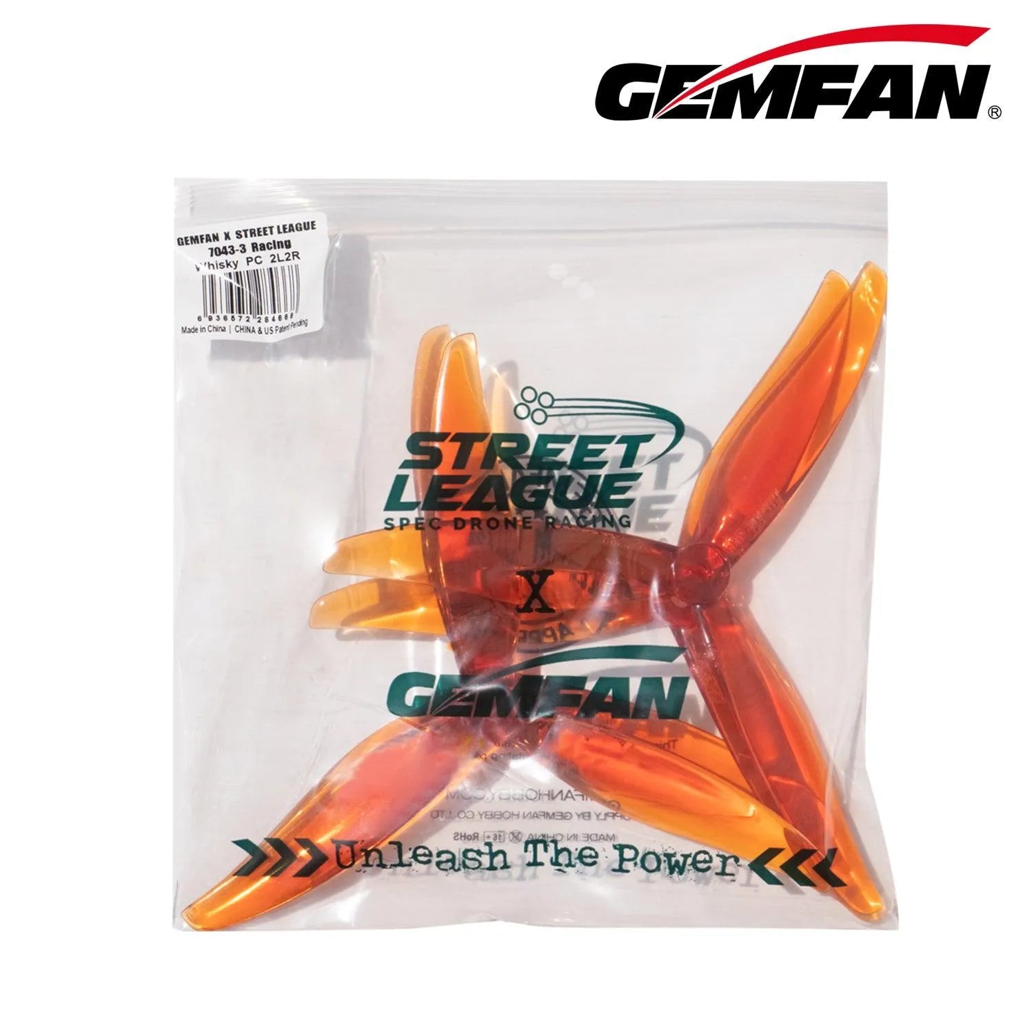 Gemfan X Street League 7043-3 Blades 7inch Propeller for 2205 Motor (Pack of 8) - Makerfire