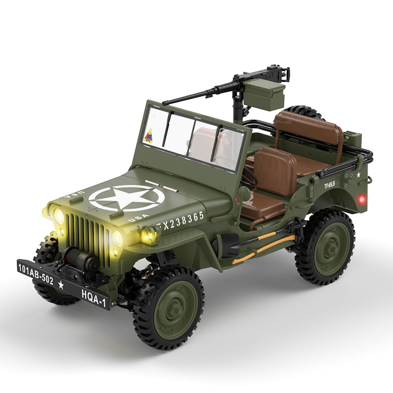 HG HG4-58 1/14 4WD RC Jeep – 2.4GHz Off-Road Truck with LED Lights, Sound & Winch