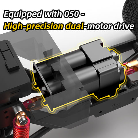 HGRC HG4-211 1/16 Toyota FJ40 AWD RC Crawler – RTR with Metal Drive Shafts, Smoke Unit, Lights & Sound Effects