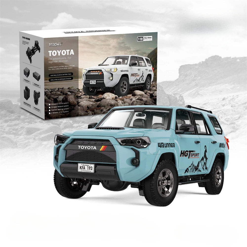 HGRC HG4-52 1/18 4WD RC Rock Crawler - Toyota 4Runner Licensed, LED & Sound, RTR