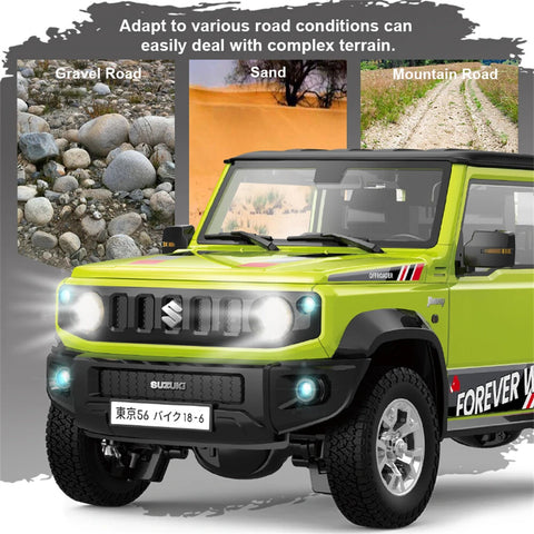 HGRC HG4-53 1/16 SUZUKI JIMNY RC Rock Crawler - 3WD Off-Road Truck with LED & Sound