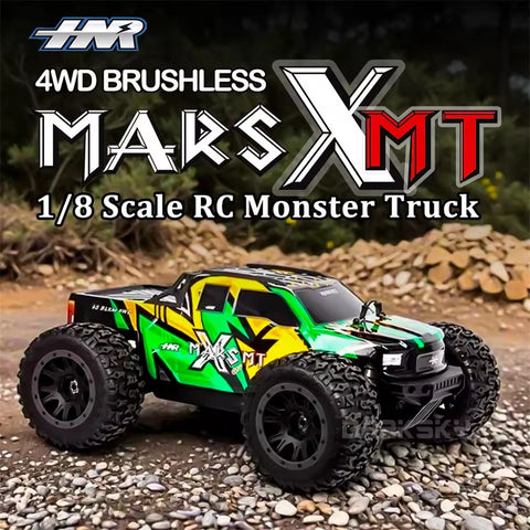 HNR H9902 X-MARS MT 1/8 Brushless RC Monster Truck – 4WD 90km/h Off-Road with Hobbywing ESC
