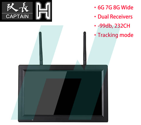 Hawkeye Kaptanı H 10.2" FPV Monitör DVR HDMI 6-8GHz 232 Kanal