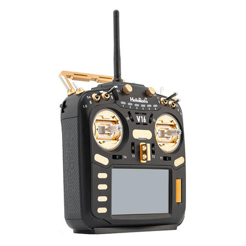 HelloRadioSky V16R ELRS 4-in-1 Radio Transmitter – 1W Built-in, CNC RDC90 Metal Gimbals, 4.3" Touch Screen, Mode 2 for FPV Racing Drones