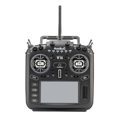 HelloRadioSky V16R ELRS 4-in-1 Radio Transmitter – 1W Built-in, CNC RDC90 Metal Gimbals, 4.3" Touch Screen, Mode 2 for FPV Racing Drones