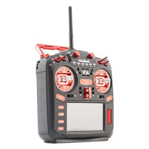 HelloRadioSky V16R ELRS 4-in-1 Radio Transmitter – 1W Built-in, CNC RDC90 Metal Gimbals, 4.3" Touch Screen, Mode 2 for FPV Racing Drones