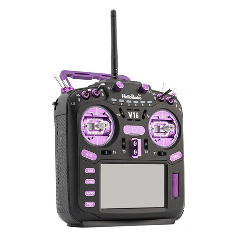 HelloRadioSky V16R ELRS 4-in-1 Radio Transmitter – 1W Built-in, CNC RDC90 Metal Gimbals, 4.3" Touch Screen, Mode 2 for FPV Racing Drones