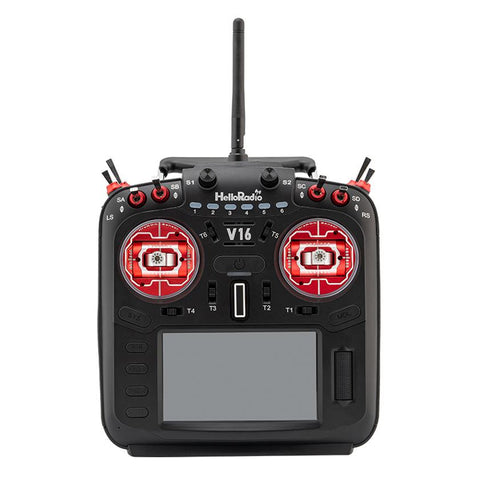 HelloRadioSky V16R MAX R9 FPV Radio – Built-in 1W ELRS/4-in-1, CNC Metal Gimbal, Mode 2, 4.3" Touch Screen