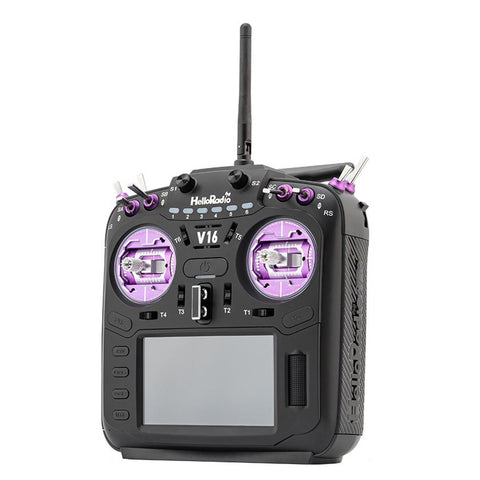 HelloRadioSky V16R MAX R9 FPV Radio – Built-in 1W ELRS/4-in-1, CNC Metal Gimbal, Mode 2, 4.3" Touch Screen