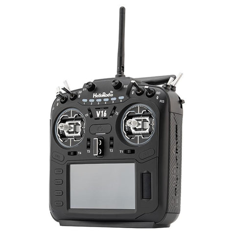 HelloRadioSky V16R MAX R9 FPV Radio – Built-in 1W ELRS/4-in-1, CNC Metal Gimbal, Mode 2, 4.3" Touch Screen