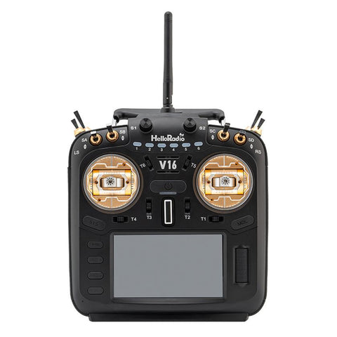 HelloRadioSky V16R MAX R9 FPV Radio – Built-in 1W ELRS/4-in-1, CNC Metal Gimbal, Mode 2, 4.3" Touch Screen